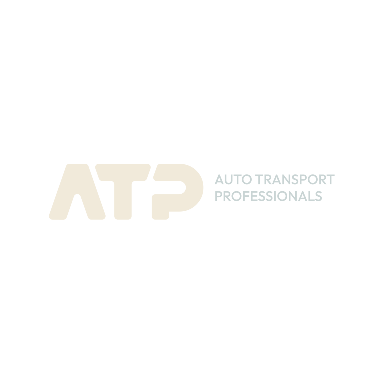 Atp Auto Transport Professionals transparent with white text and side by side