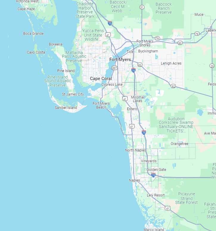 google screenshot of southwest florida