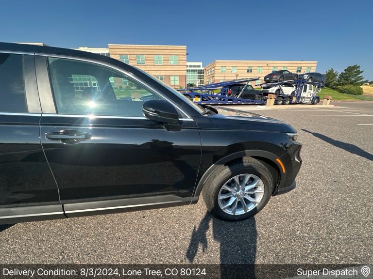 Black Honda SUV delivered to Lone Tree, CO 80124 by Auto Transport Professionals on 8/3/2024