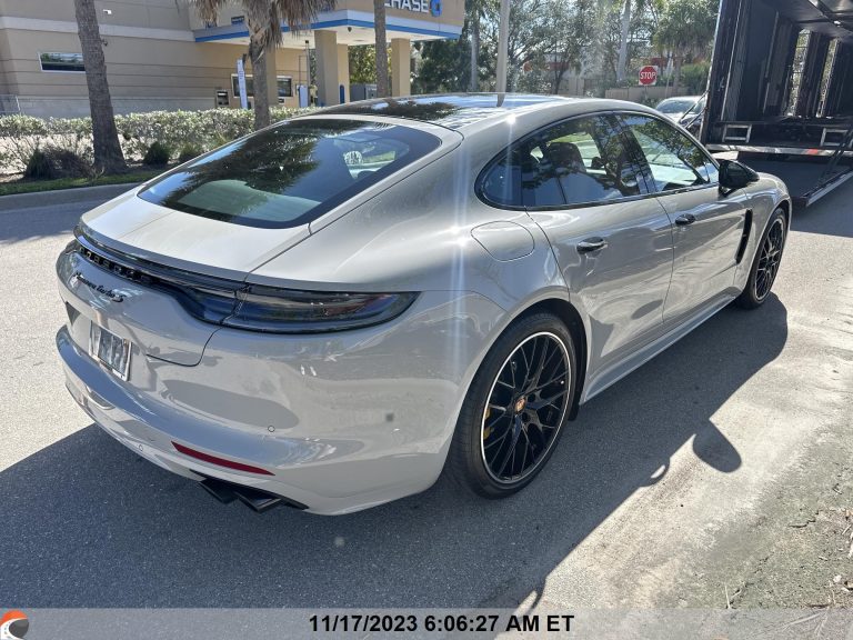 Porsche Panamera being transported enclosed in Fort Myers, FL 33912 by Auto Transport Professionals.